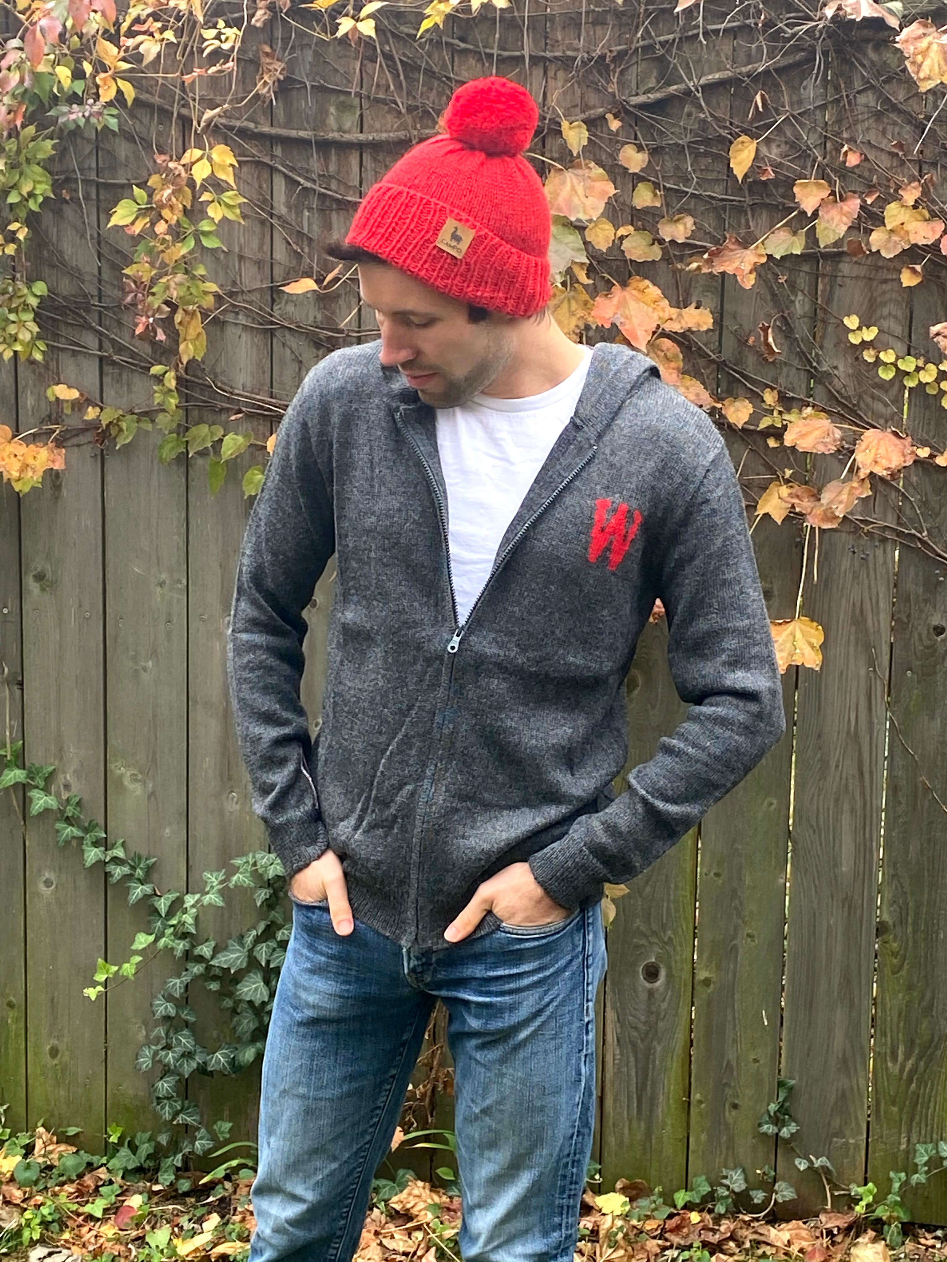 Alpaca zip up sweater online