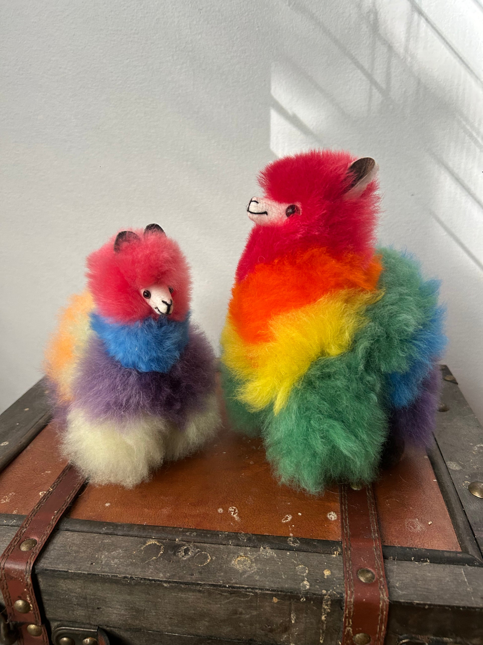 Rainbow Alpaca Fluffies Alpaca Toy Stuffies