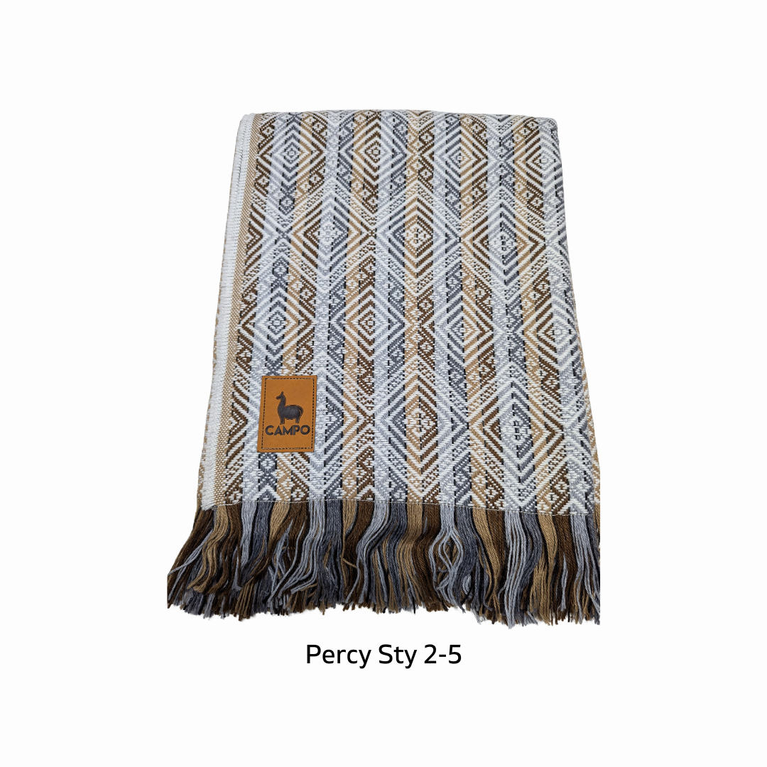 Percy Alpaca Throw Blankets New