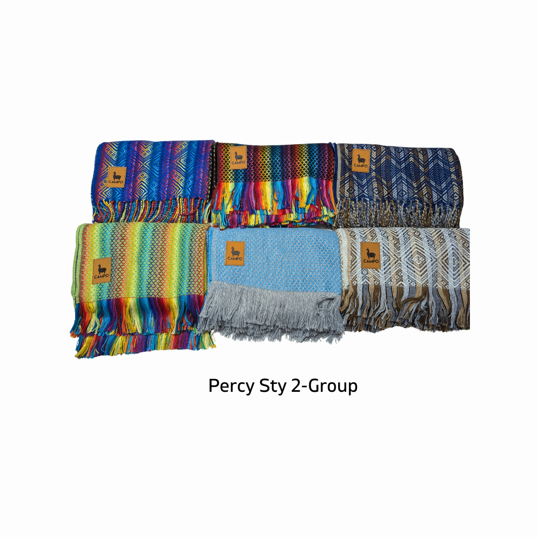 Percy Alpaca Throw Blankets New