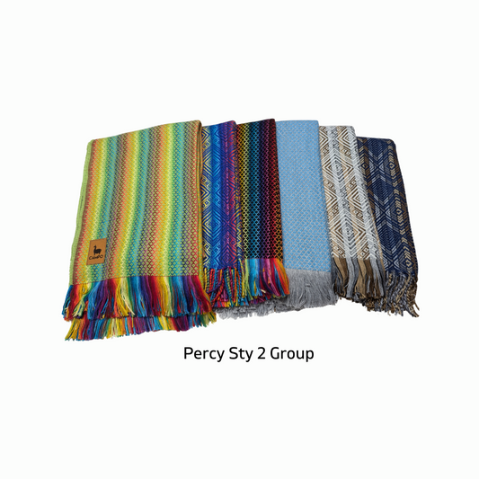 Percy Alpaca Throw Blankets New