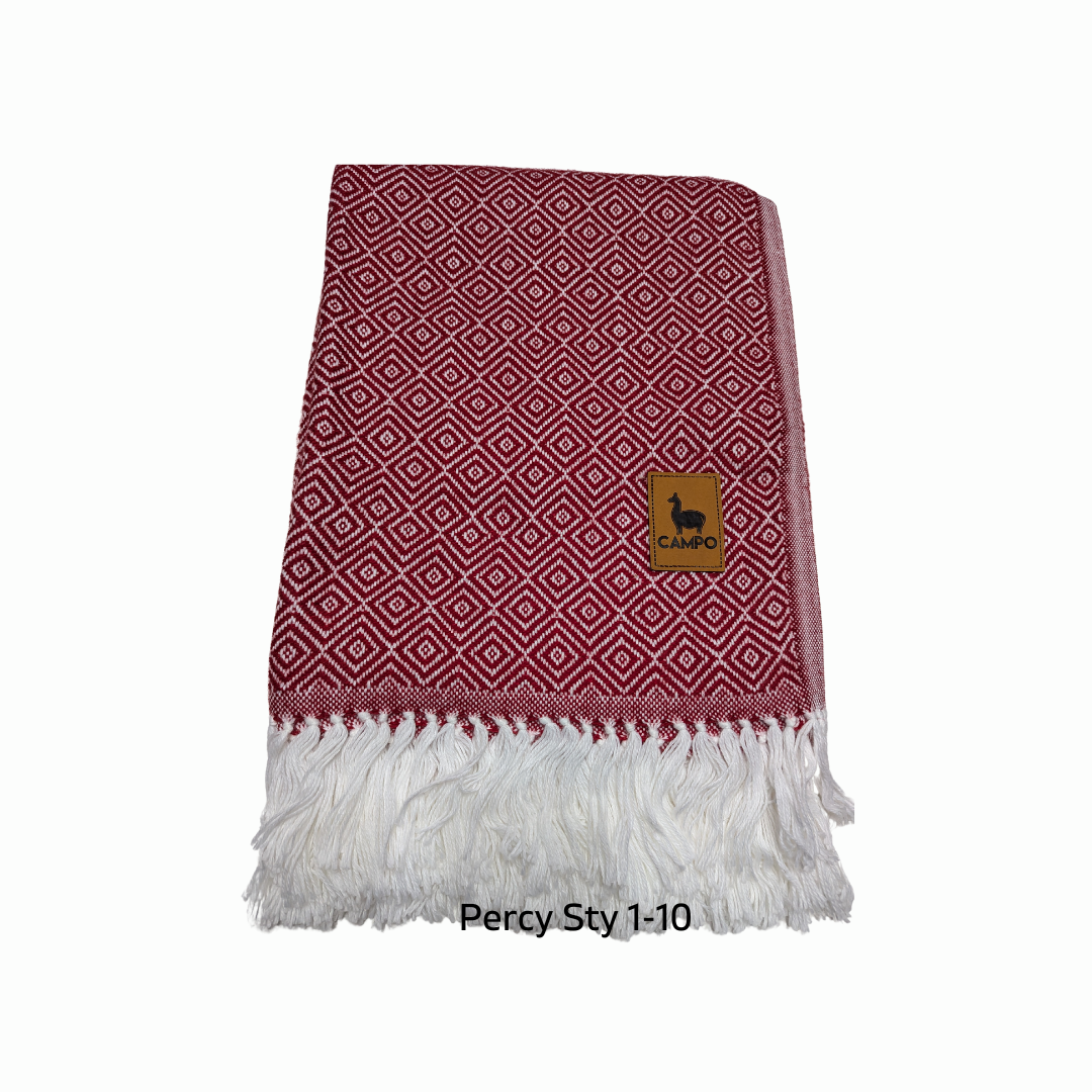 Percy Alpaca Throw Blankets New