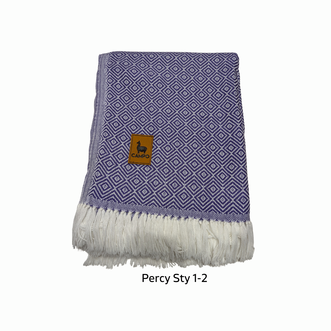 Percy Alpaca Throw Blankets New