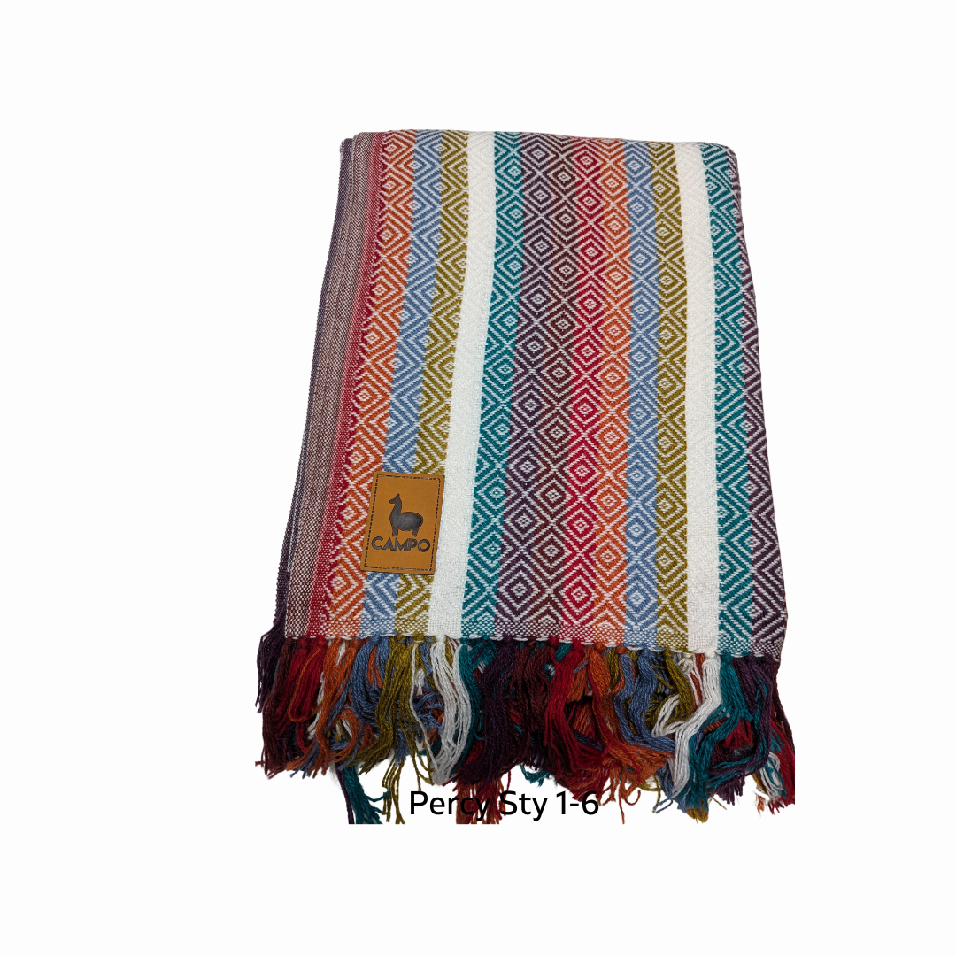 Percy Alpaca Throw Blankets New