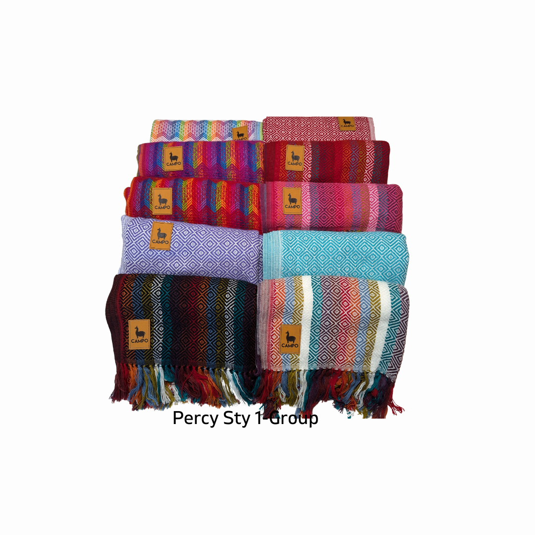 Percy Alpaca Throw Blankets New