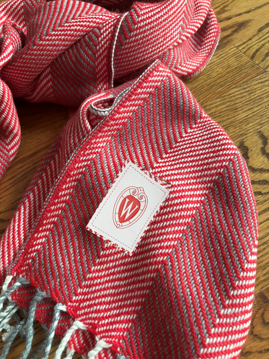 Carlos Alpaca Scarf - Stripes - W Crest