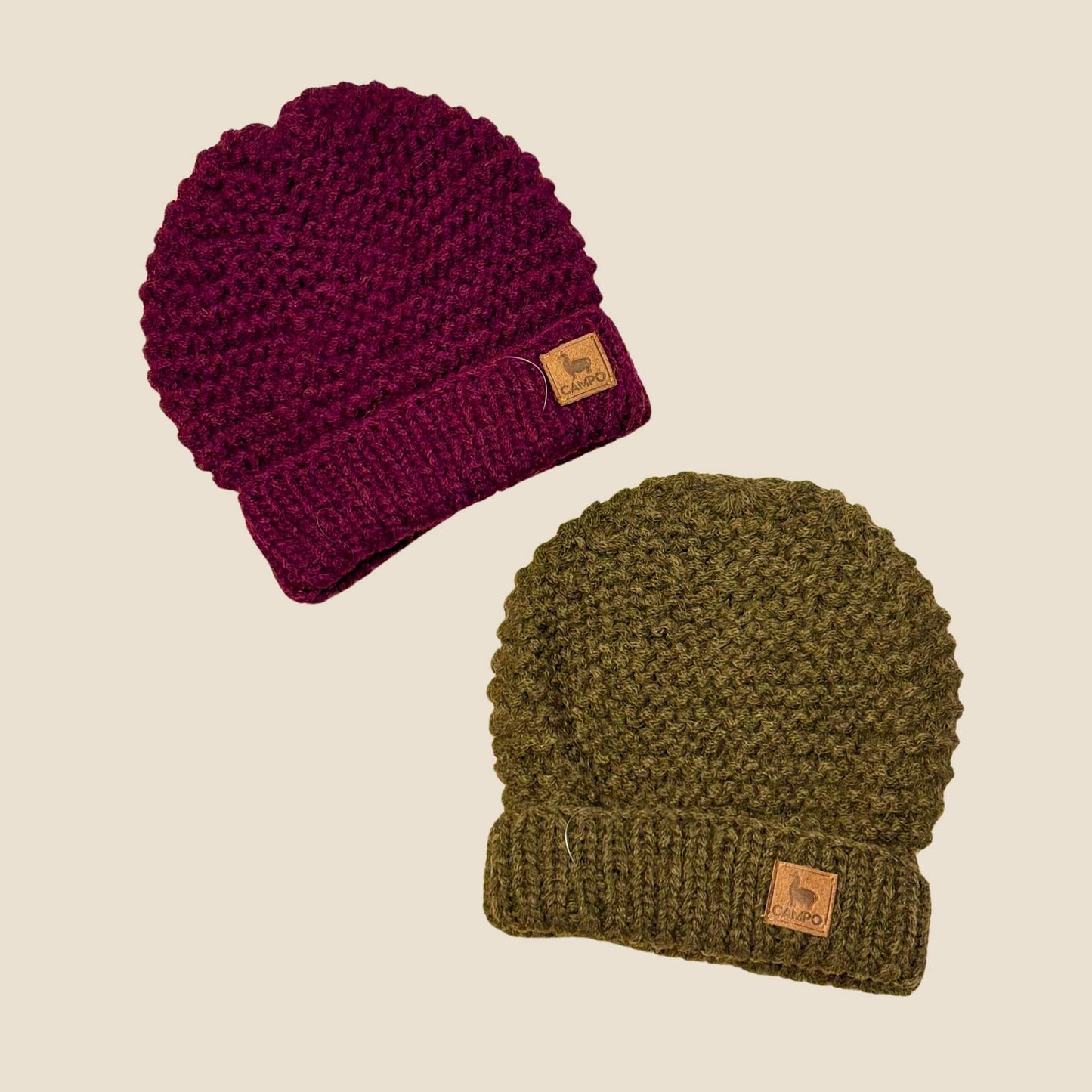 Purple and Olive Tuna Beanie