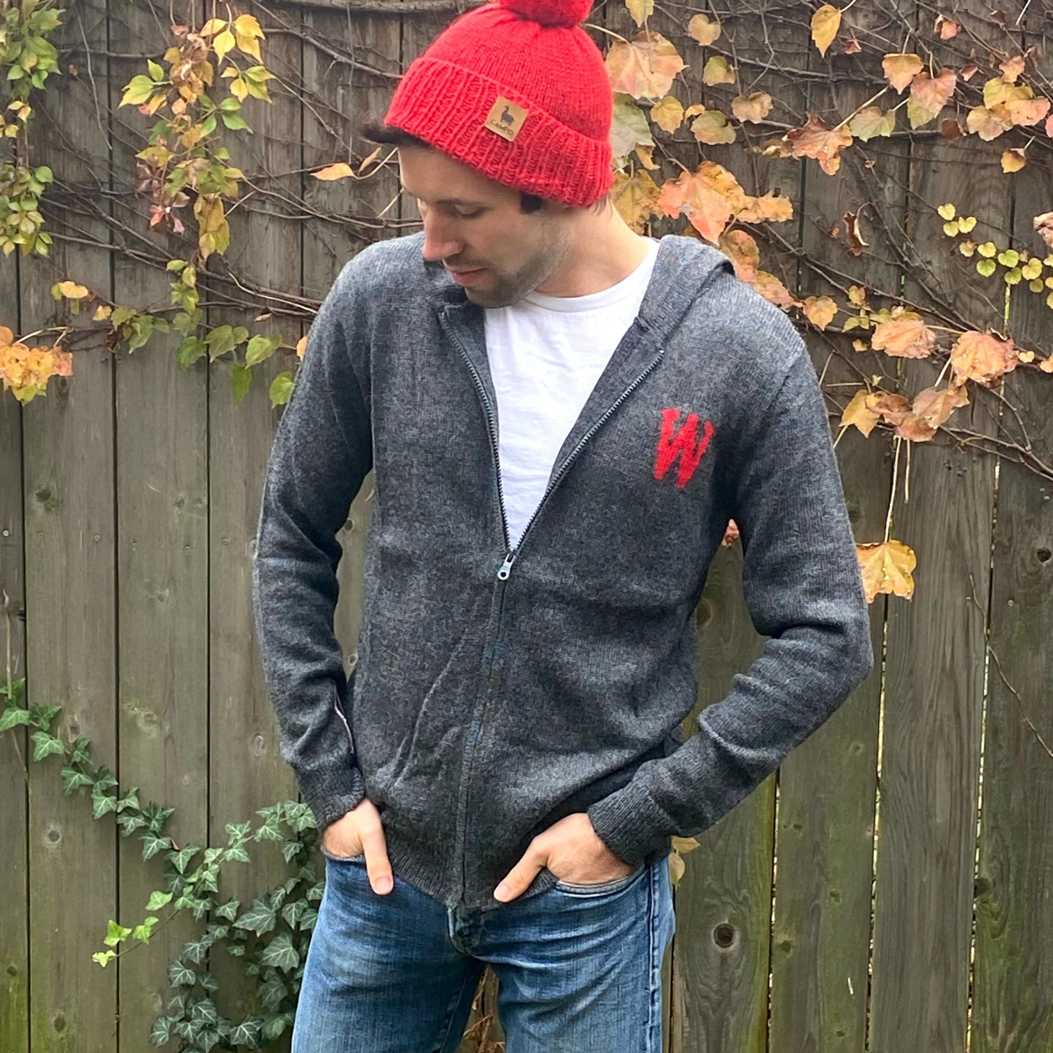Wisconsin Alpaca Zip-Up Hoodie - Dark Gray – Campo Alpaca