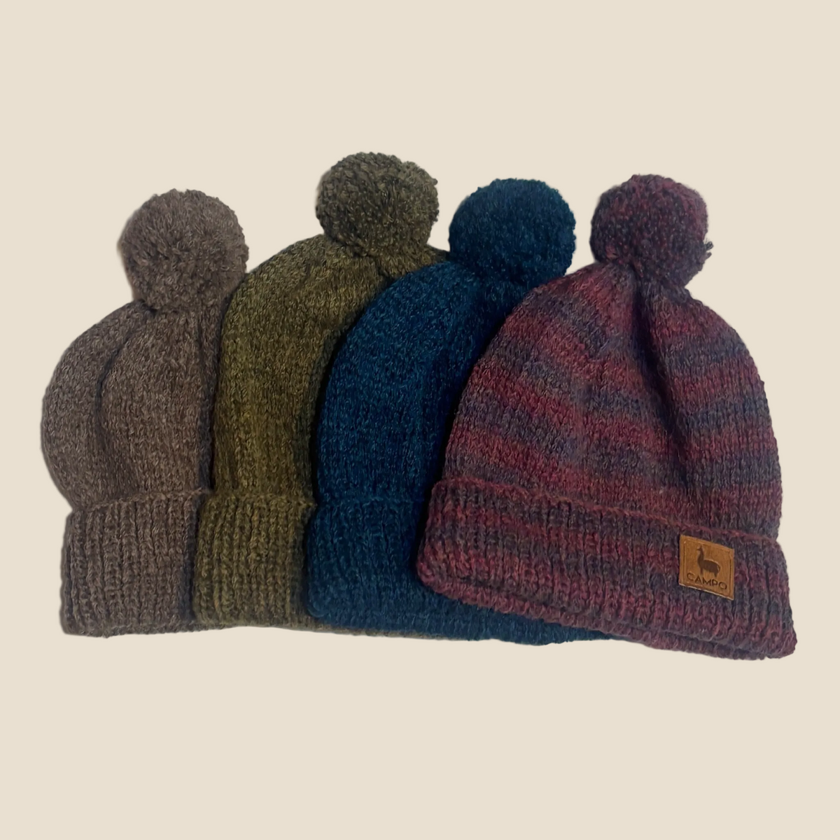 Alpaca Hand Knit Beanie - Classic Color