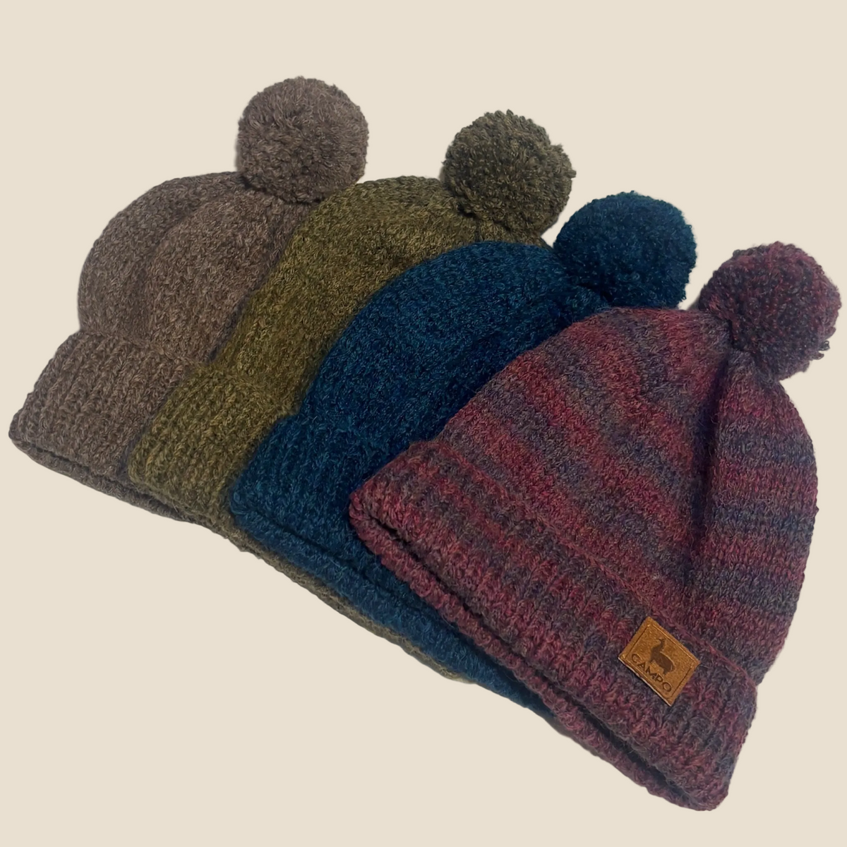 Alpaca Hand Knit Beanie - Classic Color