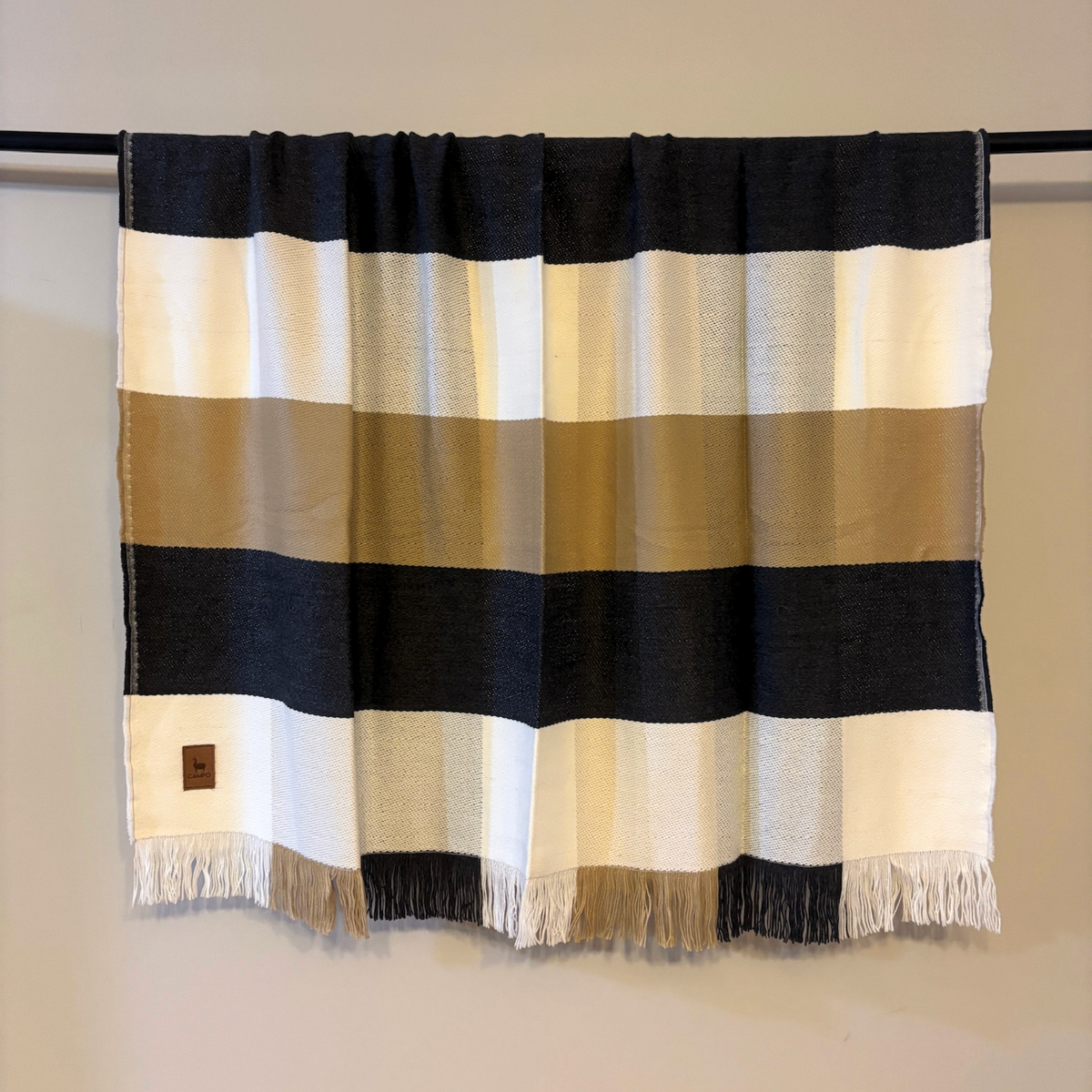 Minimalist Alpaca Woven Throw Blanket - Carlos