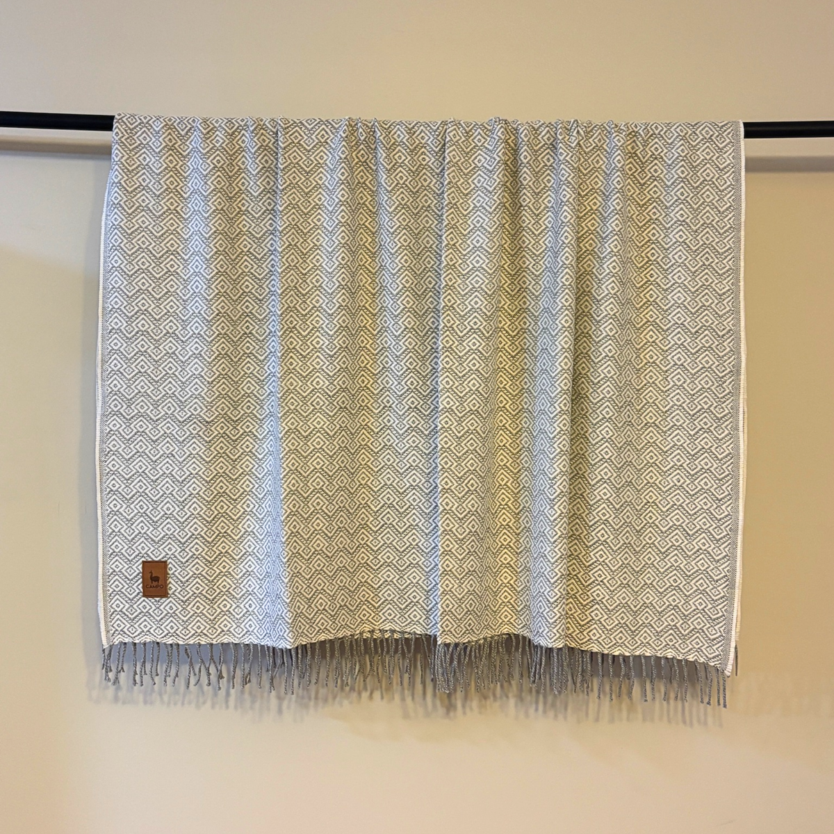 Minimalist Alpaca Woven Throw Blanket - Carlos