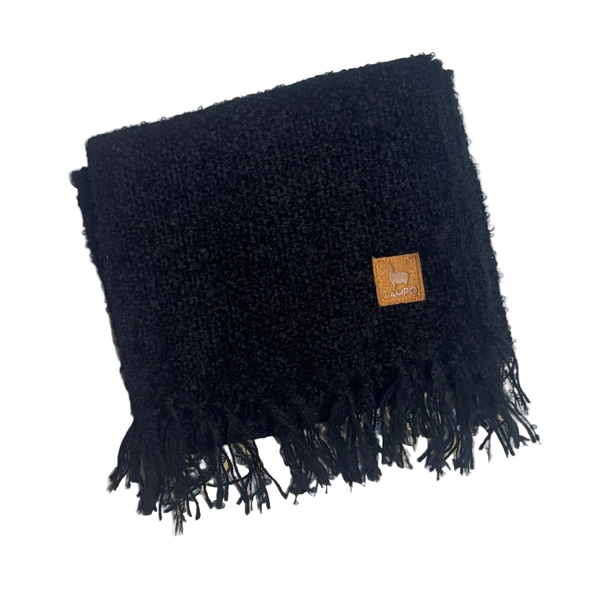 Handwoven Boucle Scarf - Solid Color