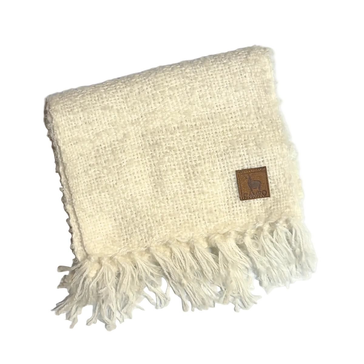 Handwoven Boucle Scarf - Solid Color