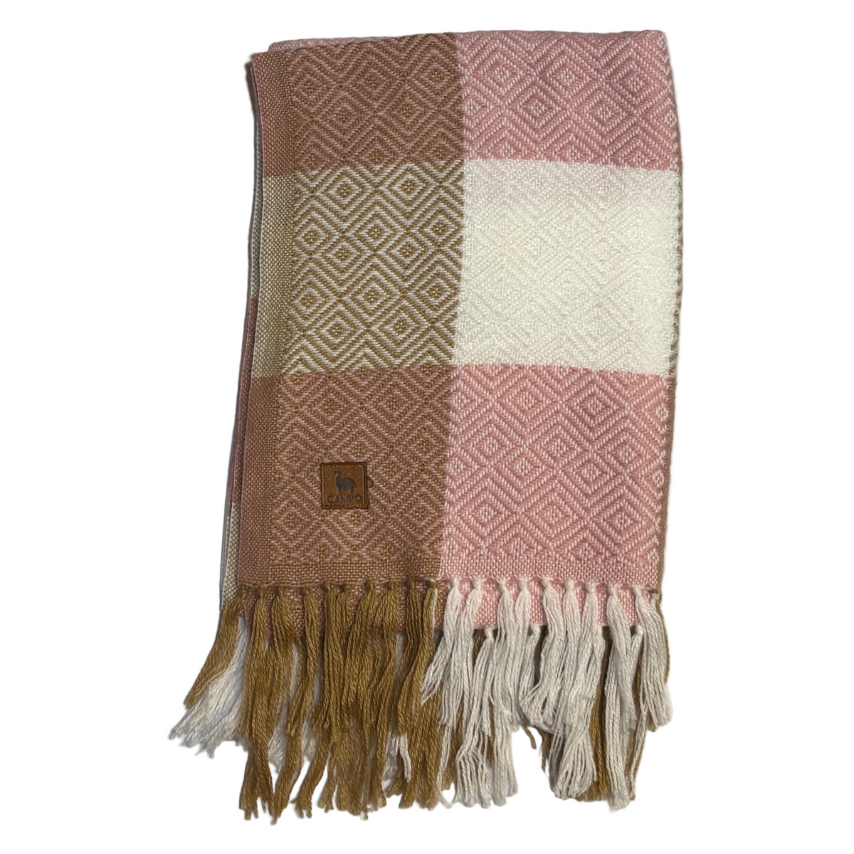Percy Checkered Alpaca Scarf