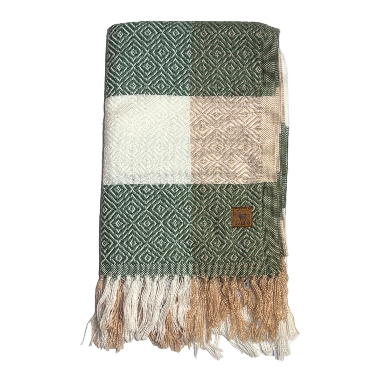 Percy Checkered Alpaca Scarf