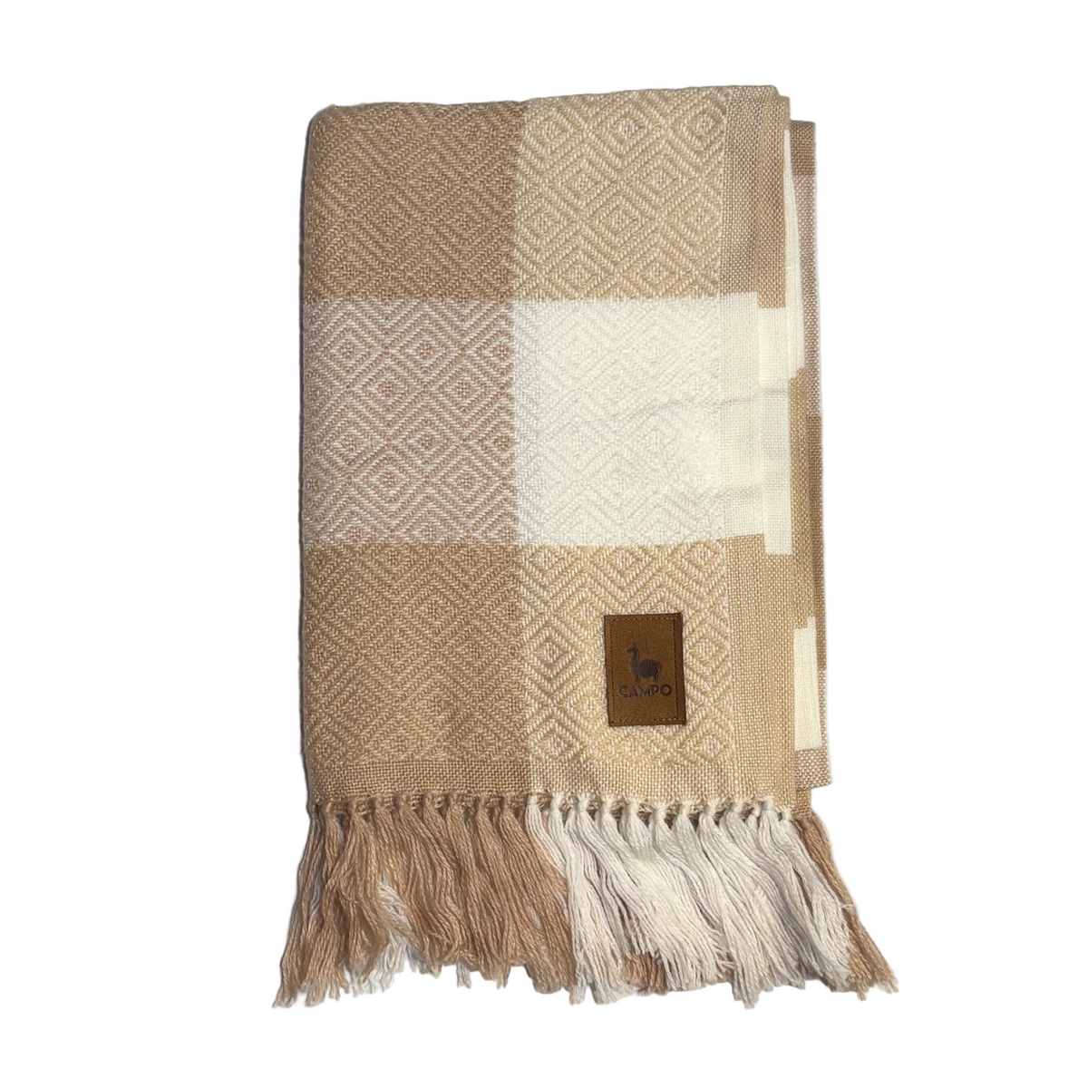 Percy Checkered Alpaca Scarf