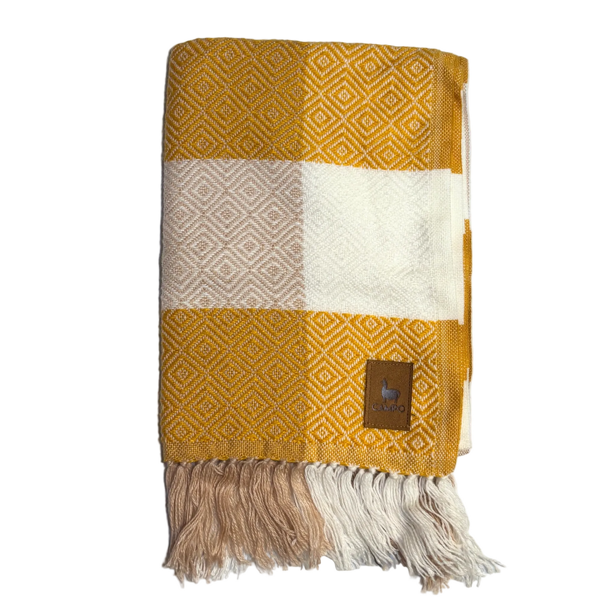 Percy Checkered Alpaca Scarf