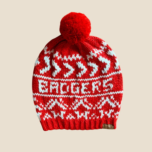 Badgers Beanie – cozy knit winter hat with embroidered Badgers logo