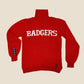 Badger Mock Neck Alpaca Sweater -Red - Main Image