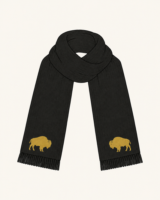 Buffalo Alpaca Scarf - Black