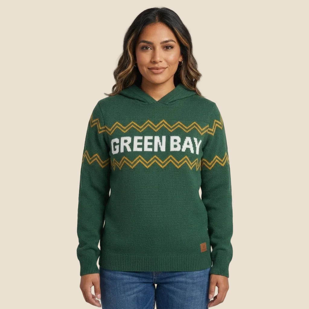 Green Bay Hoodie Alpaca Sweater