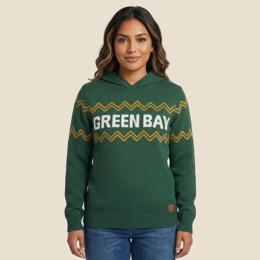 Green Bay Hoodie Alpaca Sweater