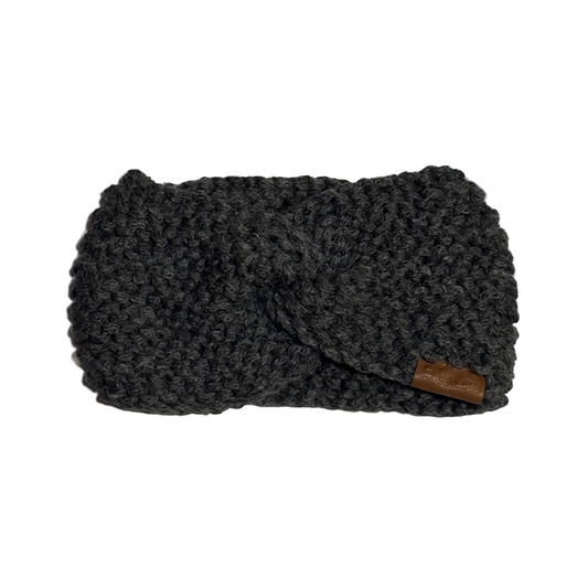 Twisted Headband - Alpaca Wool - Handknit - Solid (WS)