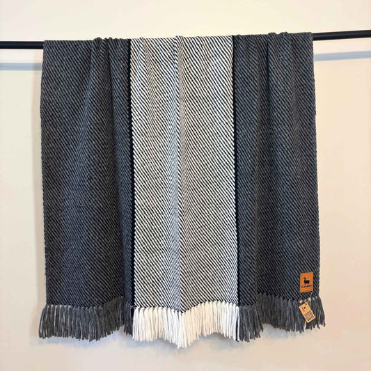 Natural Shades Blanket - 100% Baby Alpaca