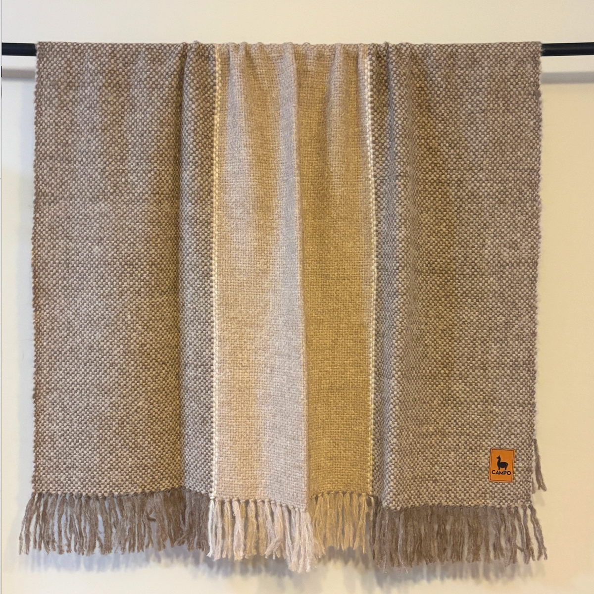 Natural Shades Blanket - 100% Baby Alpaca