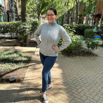Ribbed Full Zip Alpaca Cardigan - Mock Neck – Campo Alpaca