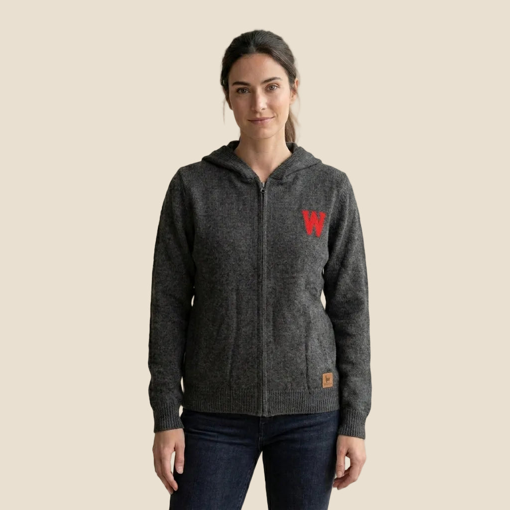 Wisconsin Alpaca Zip-Up Hoodie