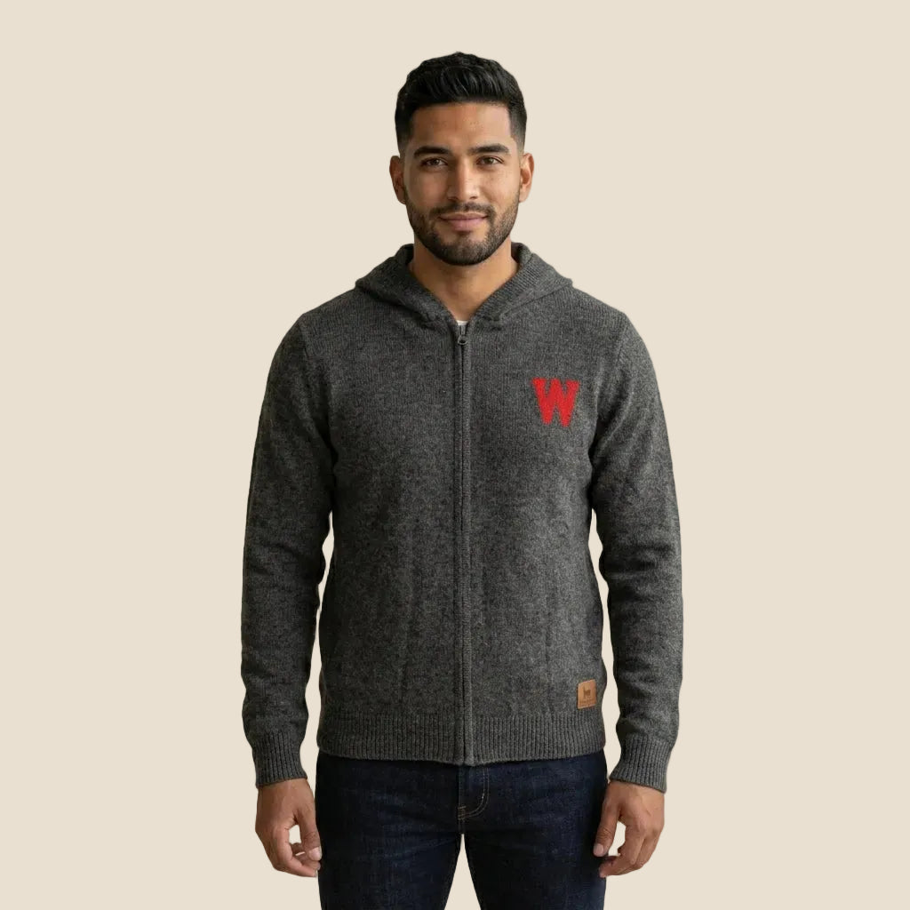 Wisconsin Alpaca Zip-Up Hoodie