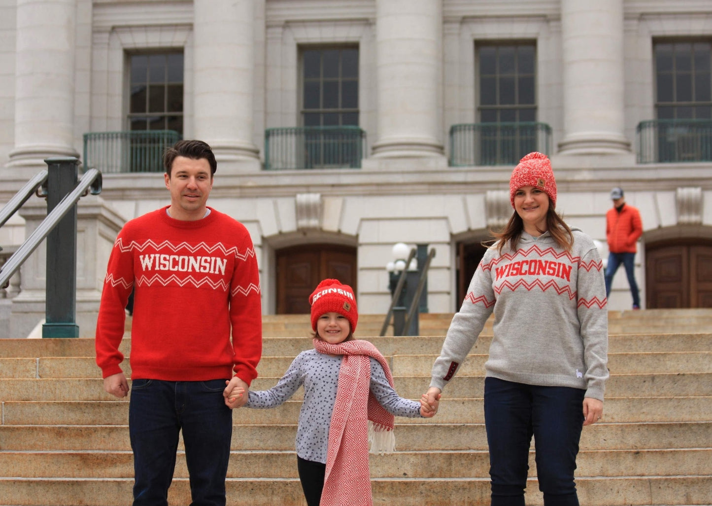 Wisconsin Alpaca Hoodie - Light Gray