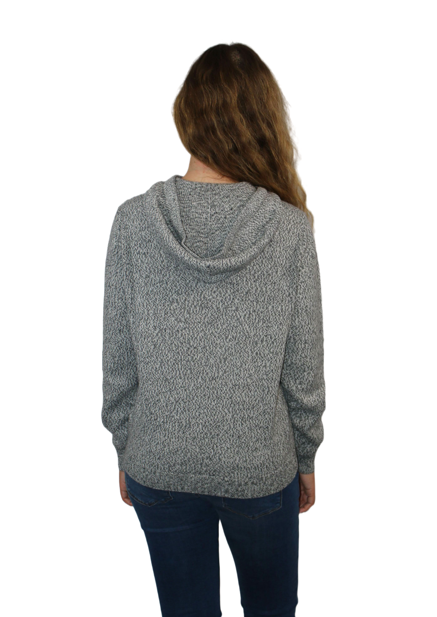 Alpaca Hoodie - Salt & Pepper