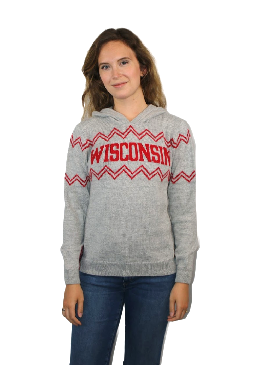 Wisconsin Alpaca Hoodie - Light Gray