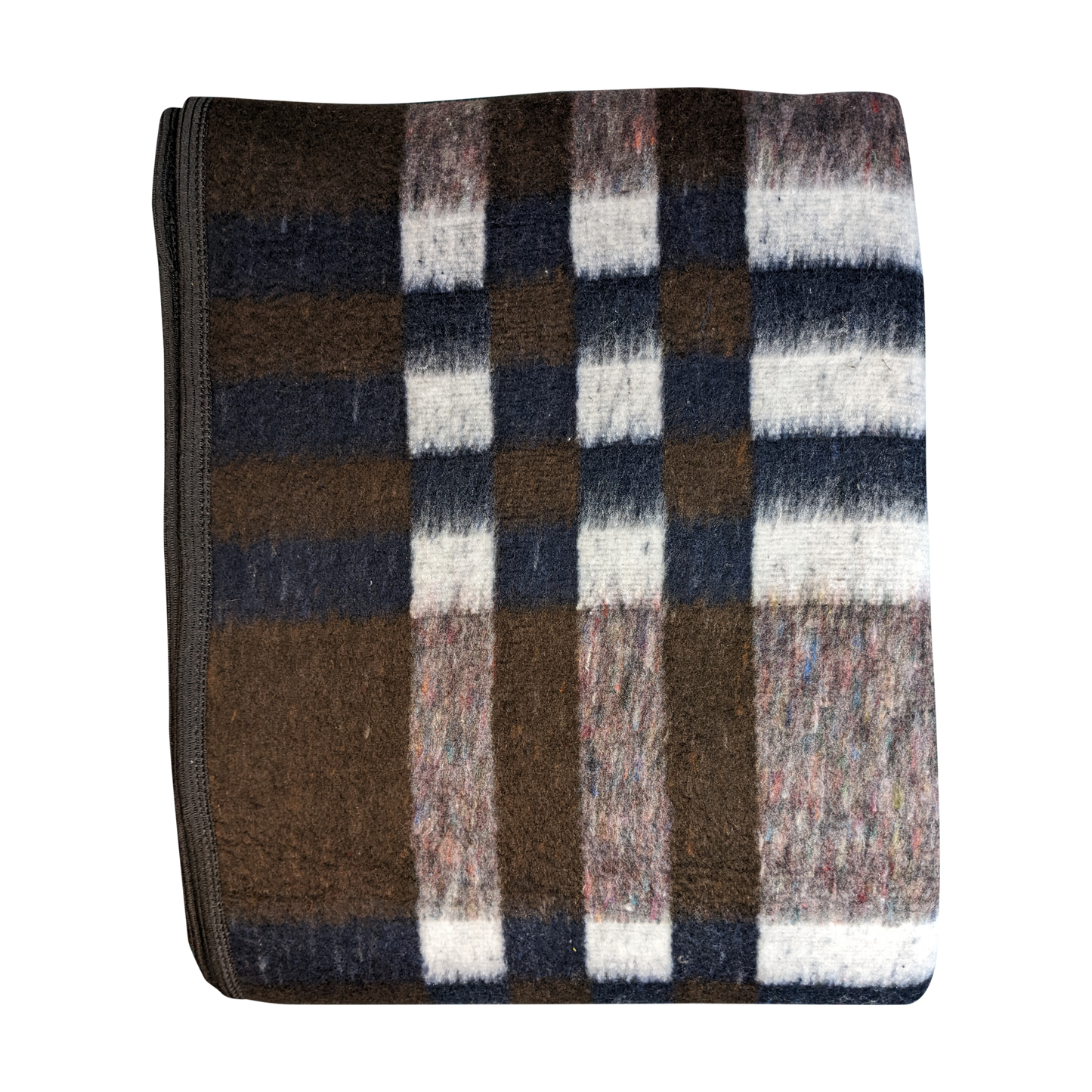 Recycled Alpaca Blend Blanket - Checkers