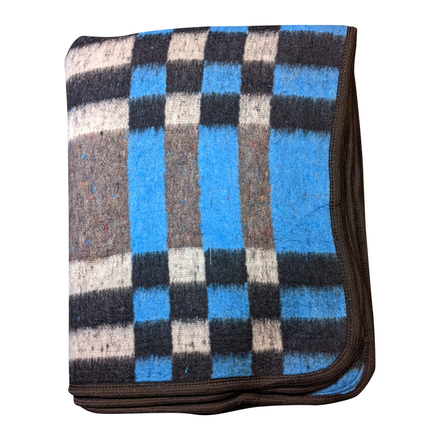 Recycled Alpaca Blend Blanket - Checkers