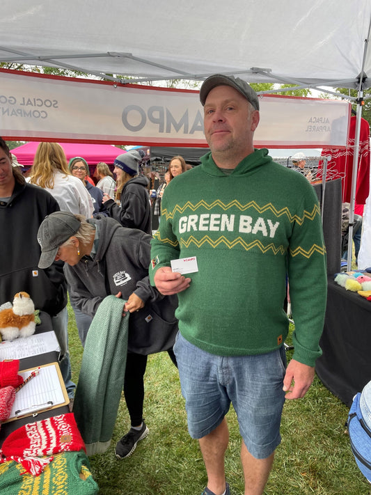 Green Bay Hoodie Alpaca Sweater