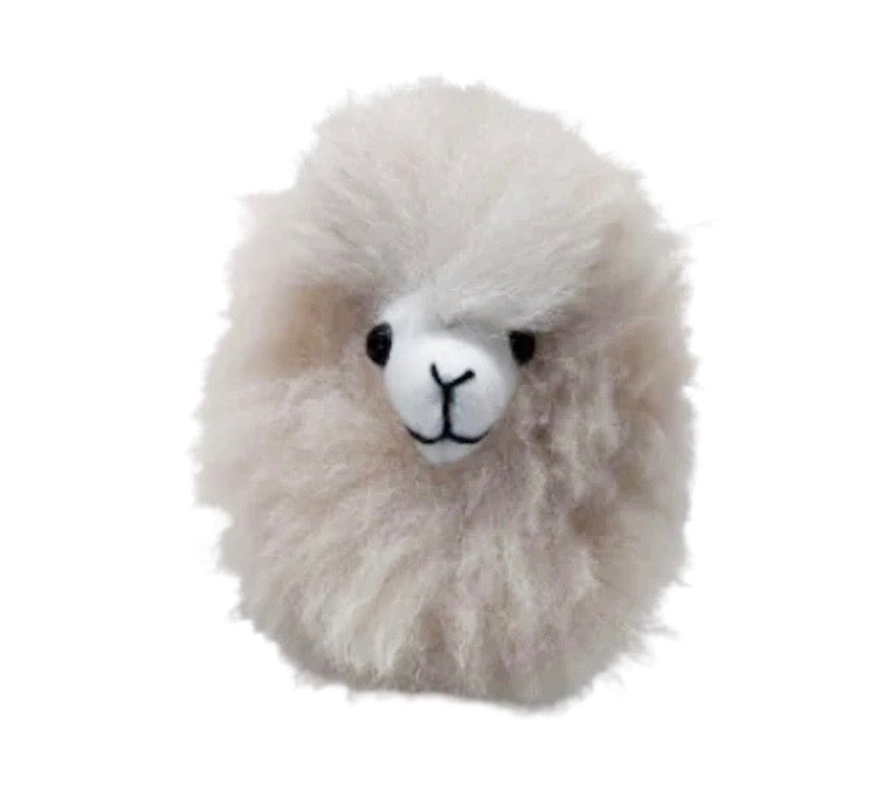 Alpaca Pom Pom Keychain